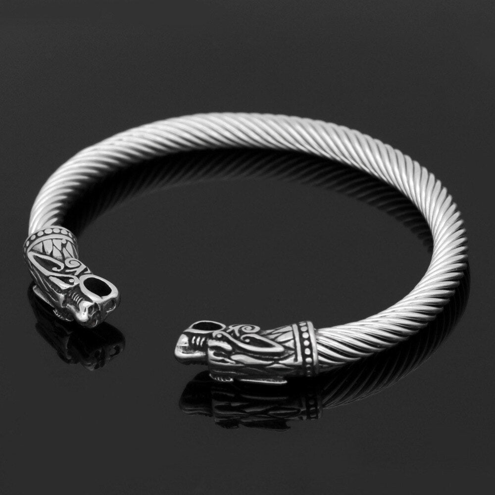 Vintage stainless steel Viking Bracelets