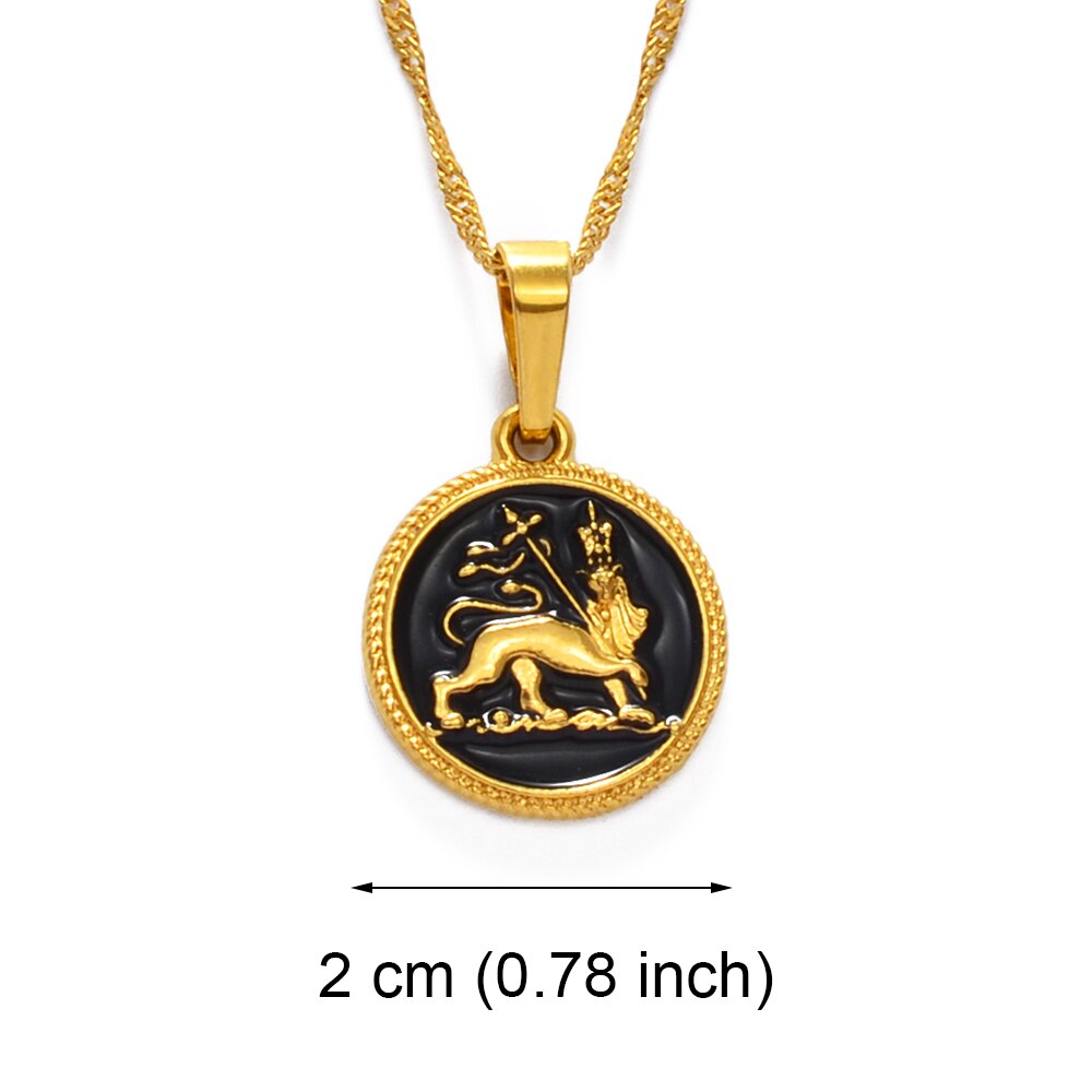 Ethiopian Lion Pendant Necklaces