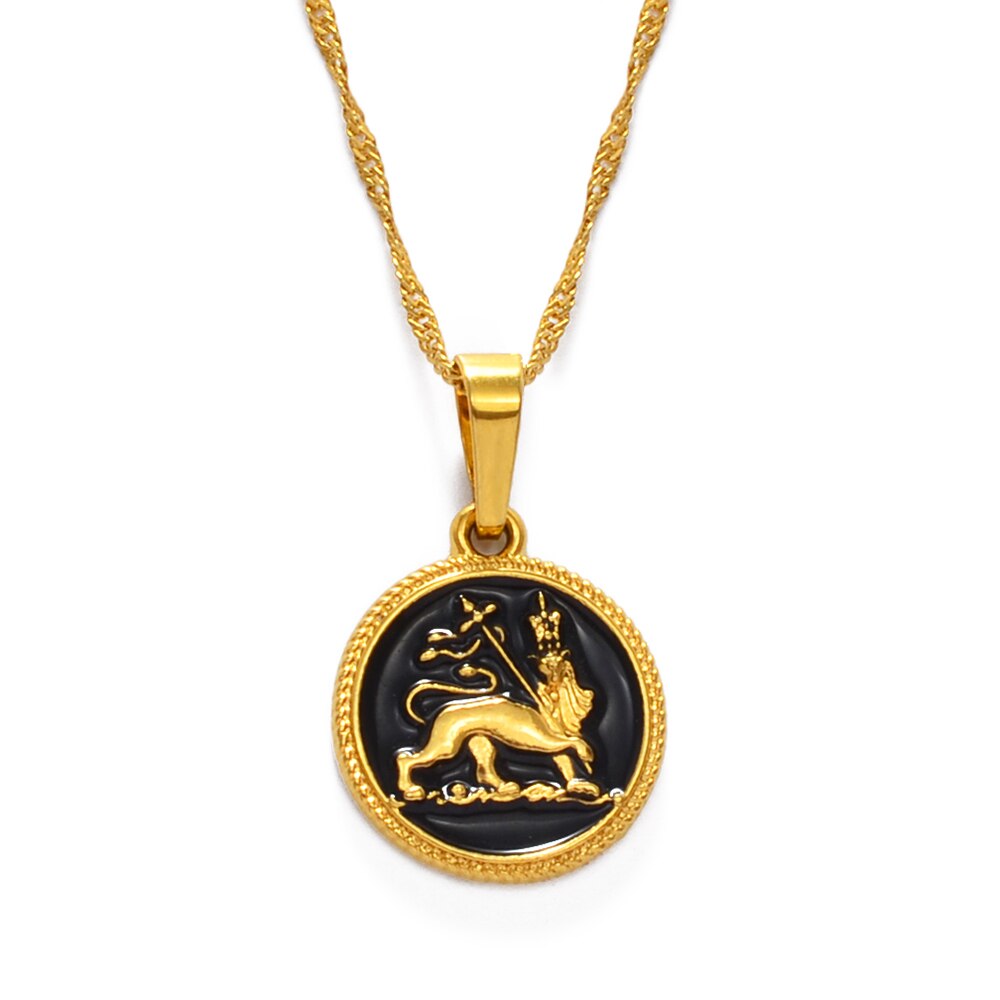 Ethiopian Lion Pendant Necklaces
