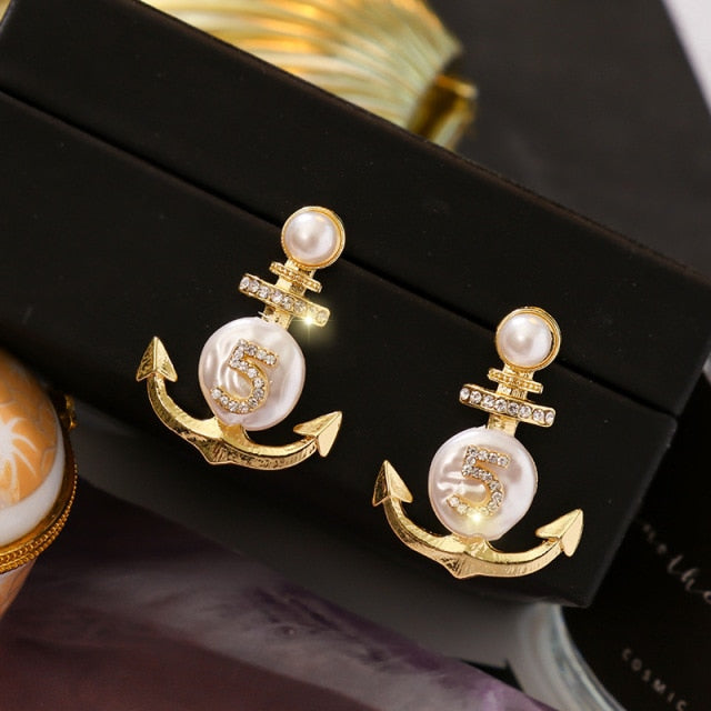 New Luxury Cubic Zirconia Pendant Earrings Woman