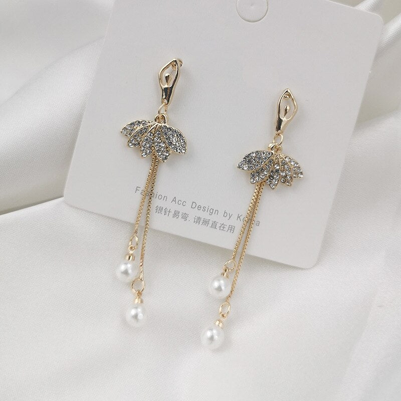 Korean Sweet Butterfly Rhinestone Earring