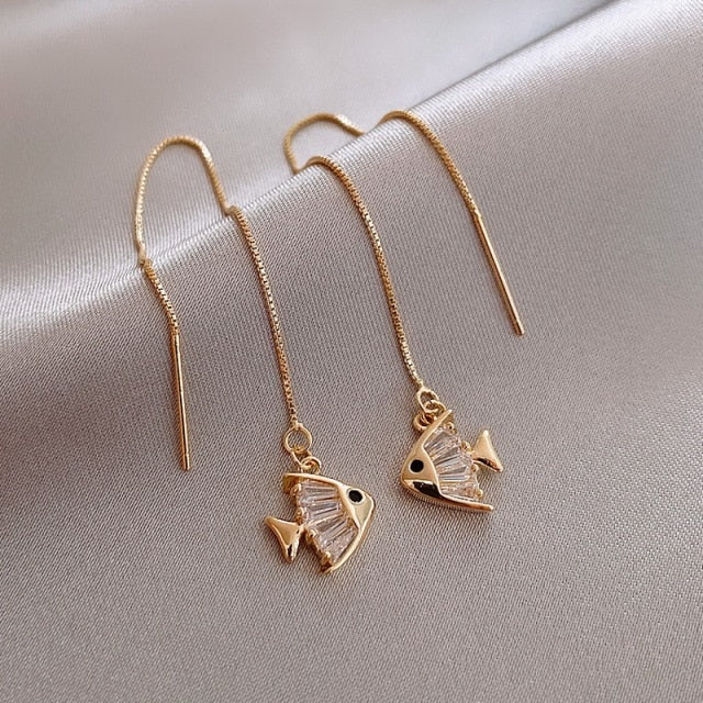 Korean Sweet Butterfly Rhinestone Earring