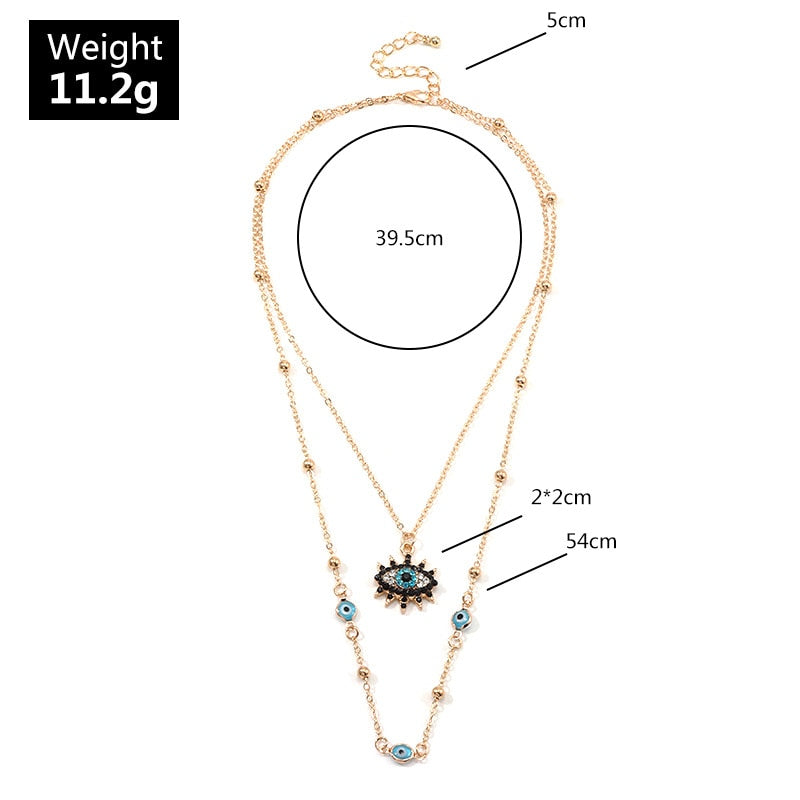 Vintage Fashion Evil Eye Necklace Pendant