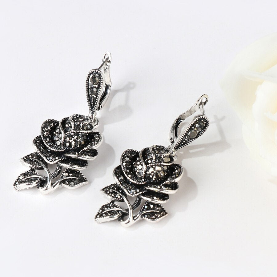 Fashion Tibetan Silver Vintage Wedding  Jewellery Set