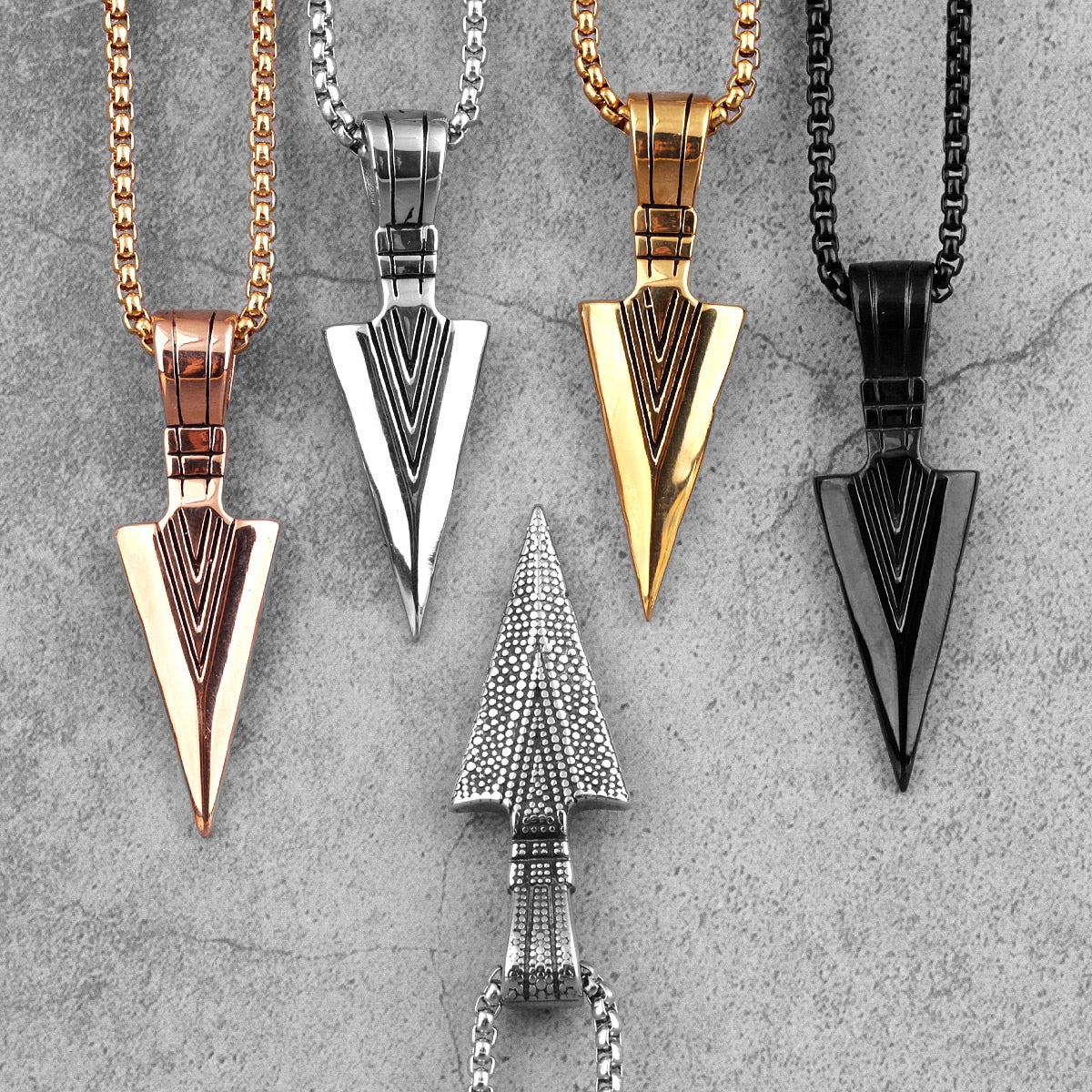 Sparta Spearhead Long Men Necklaces Pendants