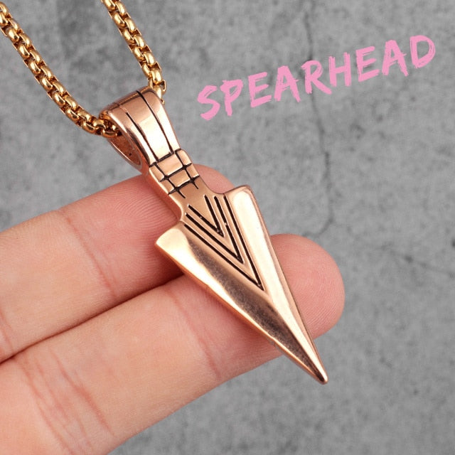 Sparta Spearhead Long Men Necklaces Pendants