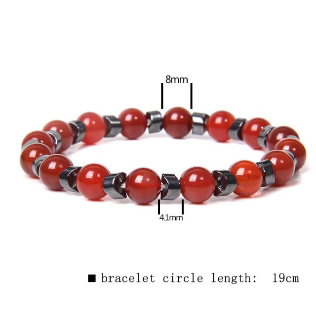Natural Matte pink Zebra gem Stone beads beaded bracelet for women