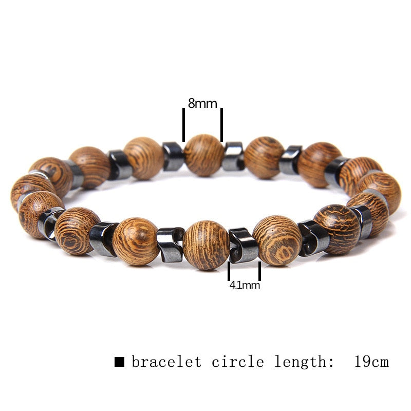 Natural Matte pink Zebra gem Stone beads beaded bracelet for women
