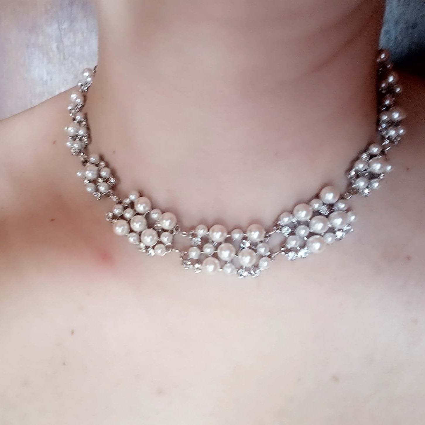Simple Imitation Pearl Elegant Bridal Jewelry Crystal  Jewelry Sets