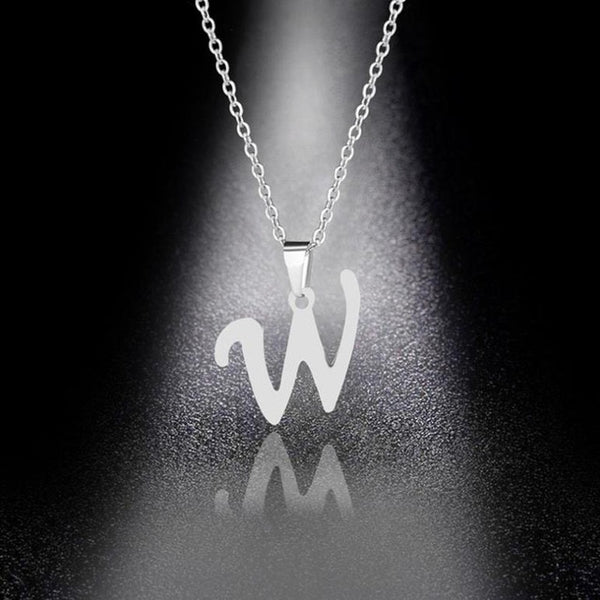 New Initial A-Z Letters Pendant Necklace