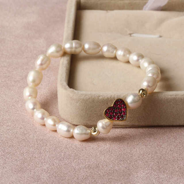 Natural Freshwater Pearl Turkish Eye Bracelets