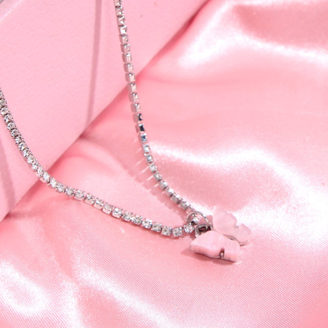 Butterfly Pendants Rhinestone Women Necklaces