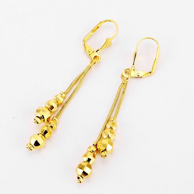 Small Beads Necklace Earrings Fashion Charms Ball Sets