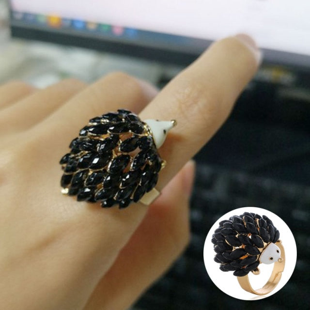 Big Imitation Pearls  Gold Color Metal Hollow  Rings