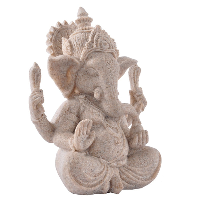 Sandstone Ganesha Ganapati Ganesh -Elephant Buddha Statue