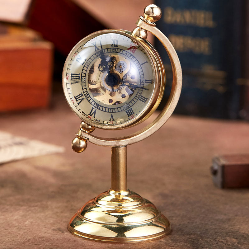 Gold Desk Clock Men Creative Gift For Pocket Watch