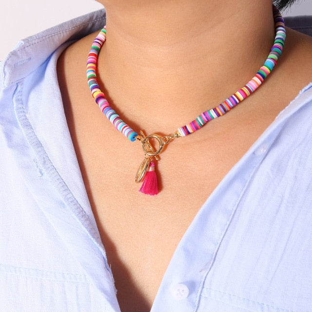 Alloy Shell Pendant Necklace for Women