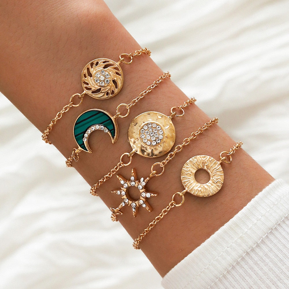 Bohemian Rhinestone Butterfly Bracelets