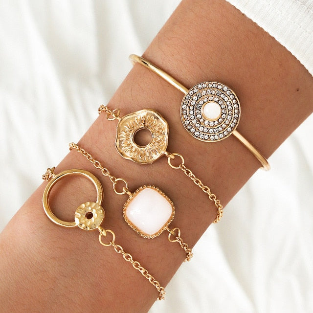 Bohemian Rhinestone Butterfly Bracelets