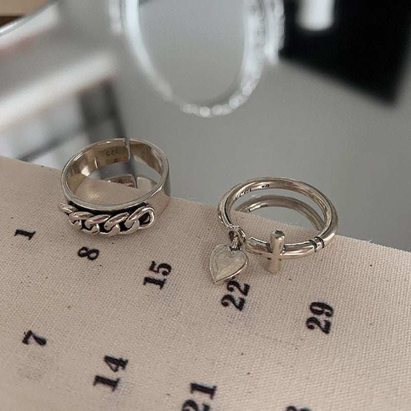 925 Sterling Silver Trendy Rings