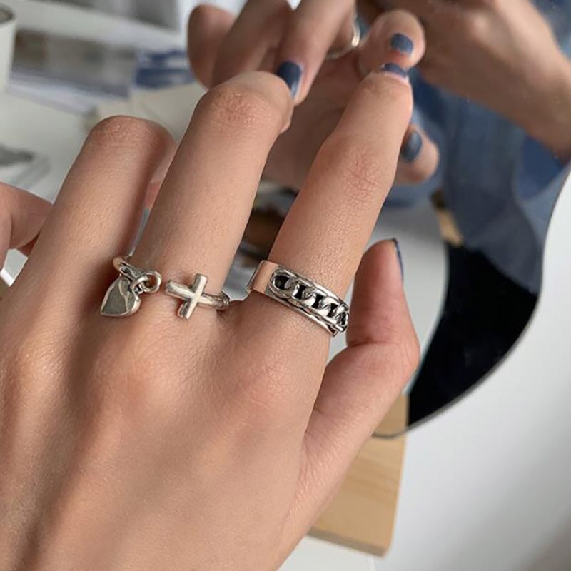 925 Sterling Silver Trendy Rings