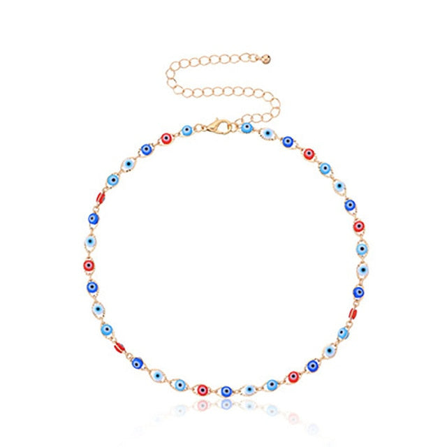 Fashion Turkish Evil Eyes Multilayer Necklaces