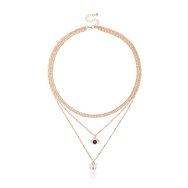 Fashion Turkish Evil Eyes Multilayer Necklaces