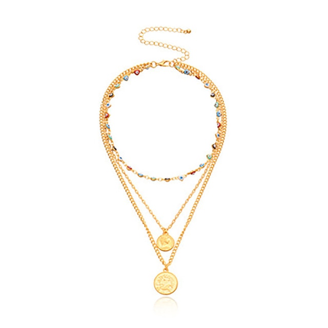Fashion Turkish Evil Eyes Multilayer Necklaces