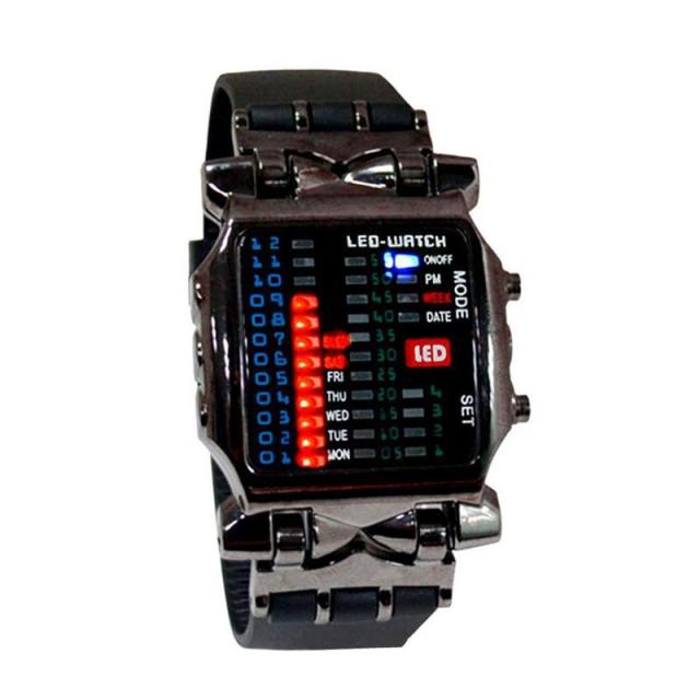 Binary Electronic Watch Cool Colorful Lantern Watch