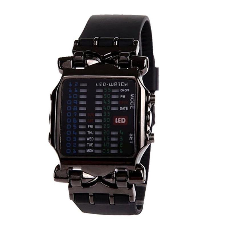 Binary Electronic Watch Cool Colorful Lantern Watch