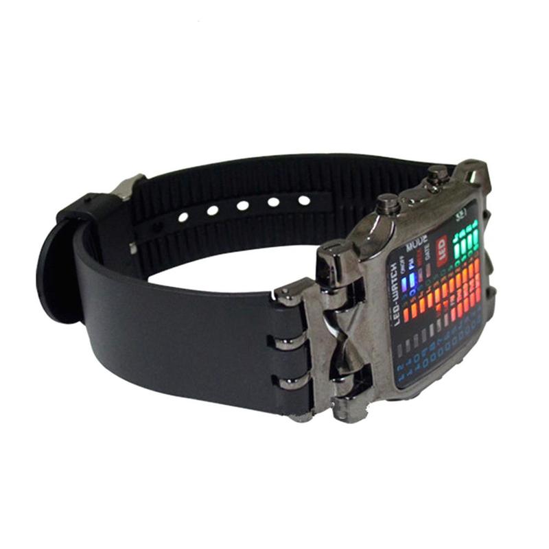 Binary Electronic Watch Cool Colorful Lantern Watch