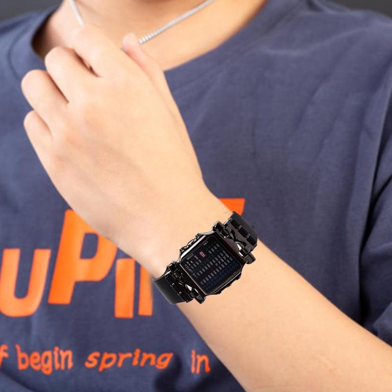 Binary Electronic Watch Cool Colorful Lantern Watch