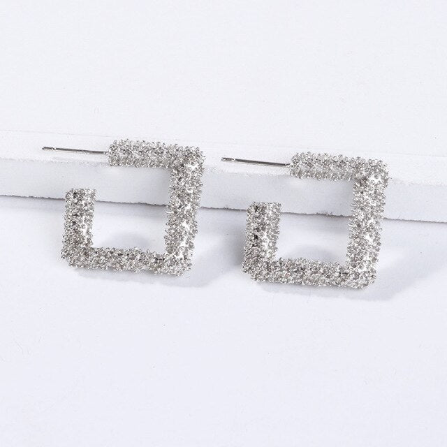 Minimalist Large Circle Geometric Round Big Hoop Earrings for Women