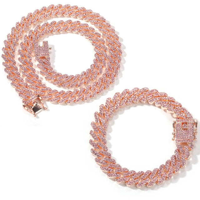 Gold Necklace +Watch+Bracelet Hip Hop Miami