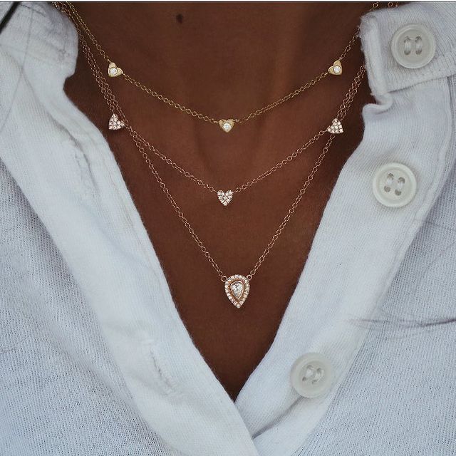 New Fashion Gold Crystal Stars Pendant Necklaces