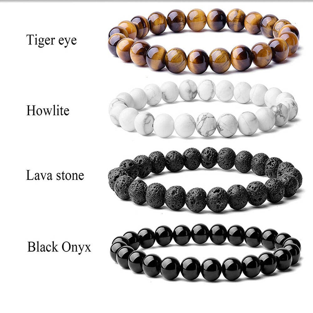 Black Onyx Lava Tiger Eye  For Women  Bracelet