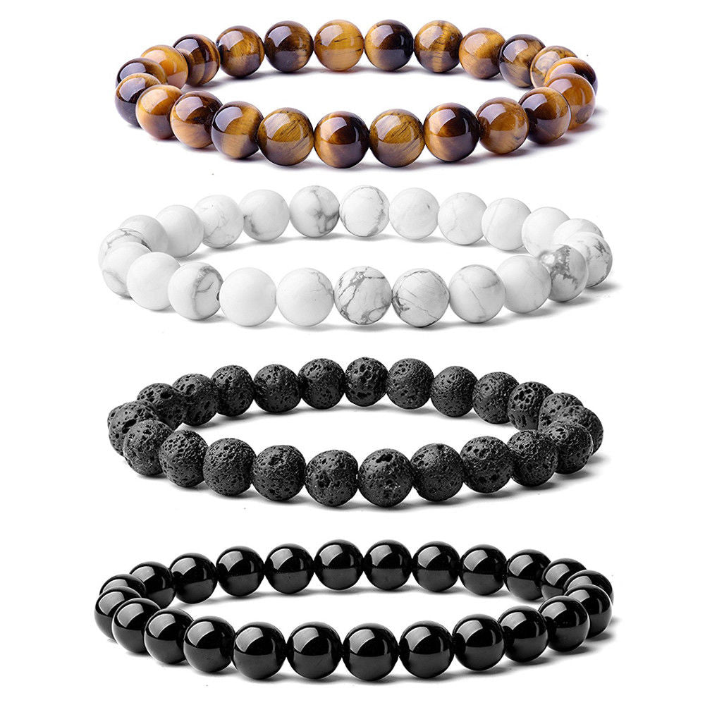 Black Onyx Lava Tiger Eye  For Women  Bracelet