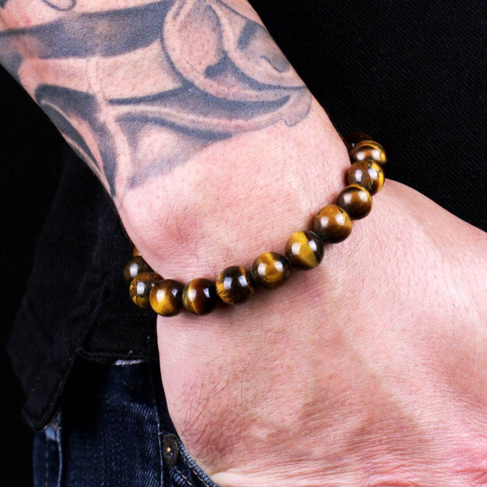 Black Onyx Lava Tiger Eye  For Women  Bracelet