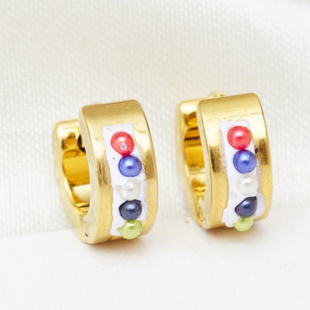 32 Pairs Different Style Small Circle Hoop Earrings