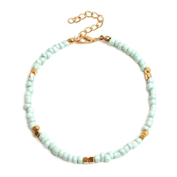 Tobillera ajustable de estilo bohemio creativo para mujer