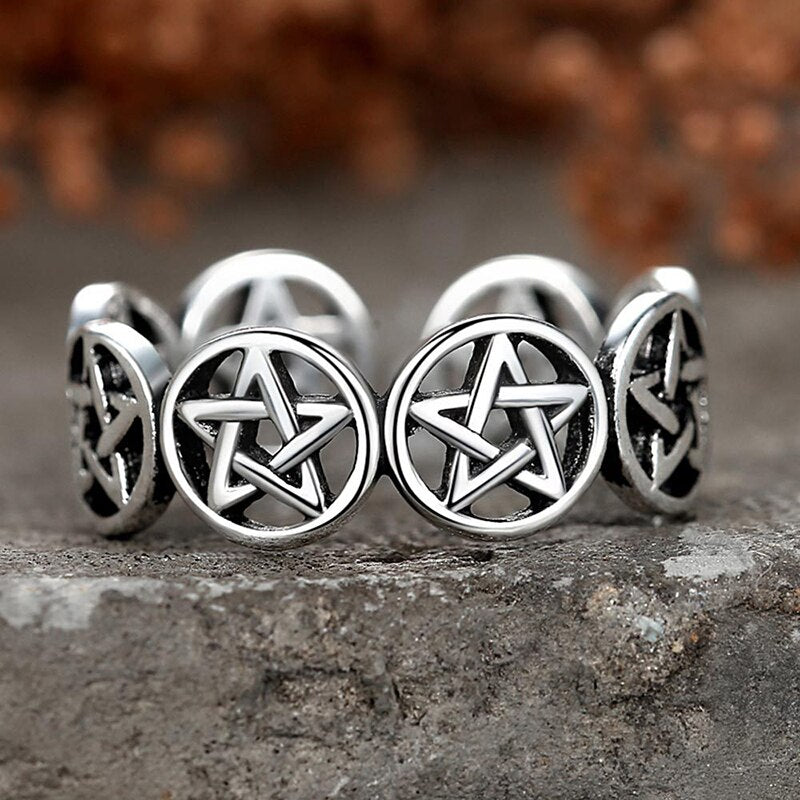 Adjustable Thai Silver Color Finger Ring