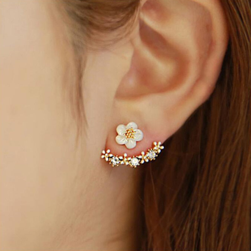 New Cute Small Daisy Flowers Stud Earrings