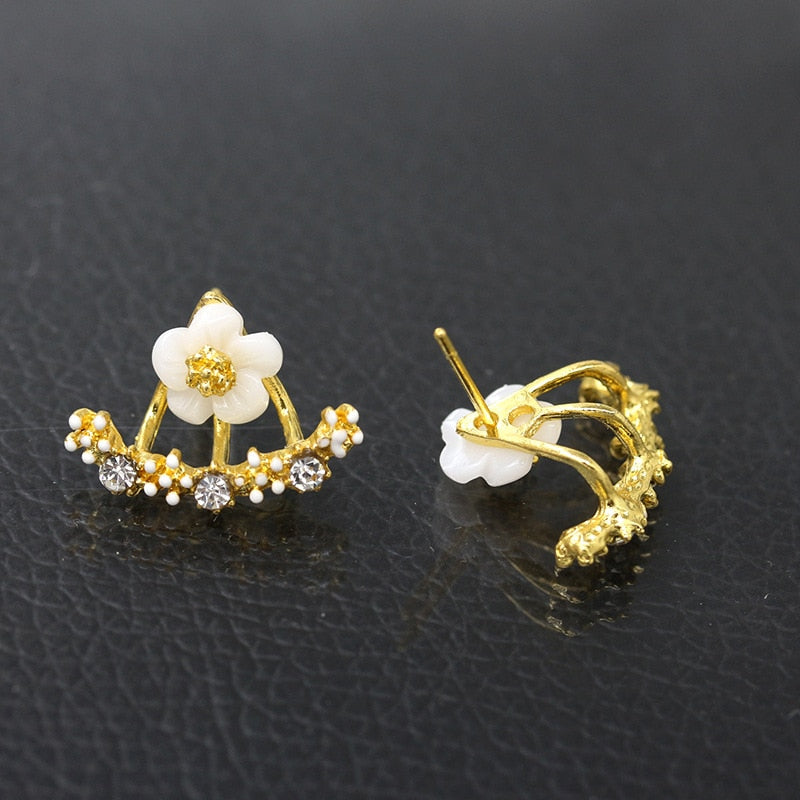 New Cute Small Daisy Flowers Stud Earrings