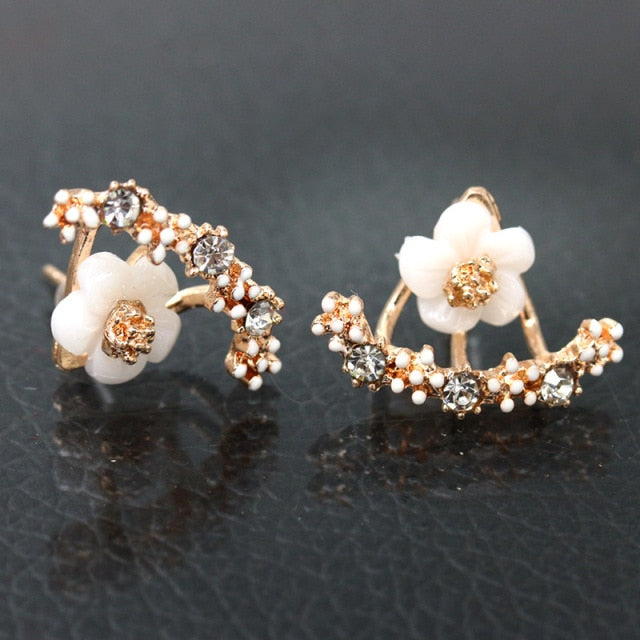 New Cute Small Daisy Flowers Stud Earrings