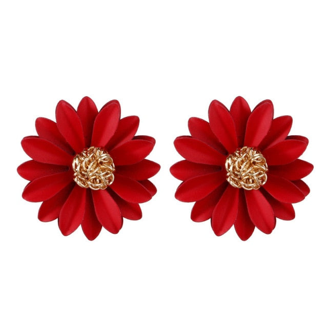New Cute Small Daisy Flowers Stud Earrings