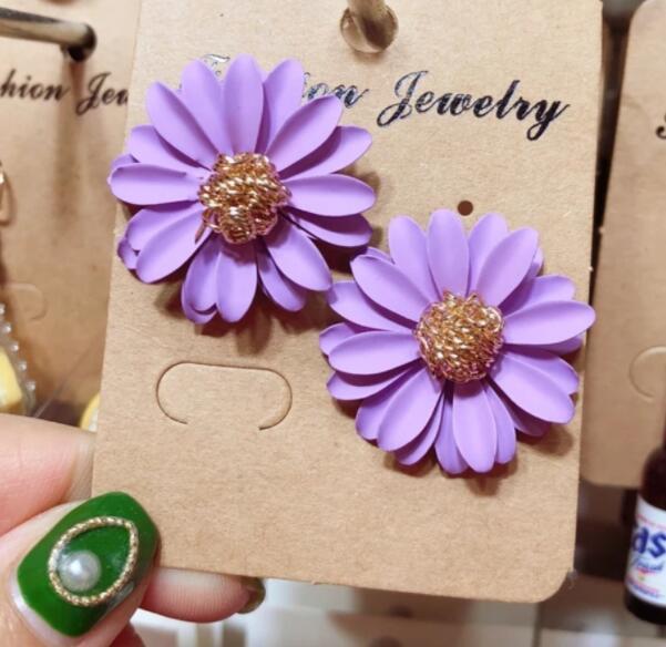 New Cute Small Daisy Flowers Stud Earrings