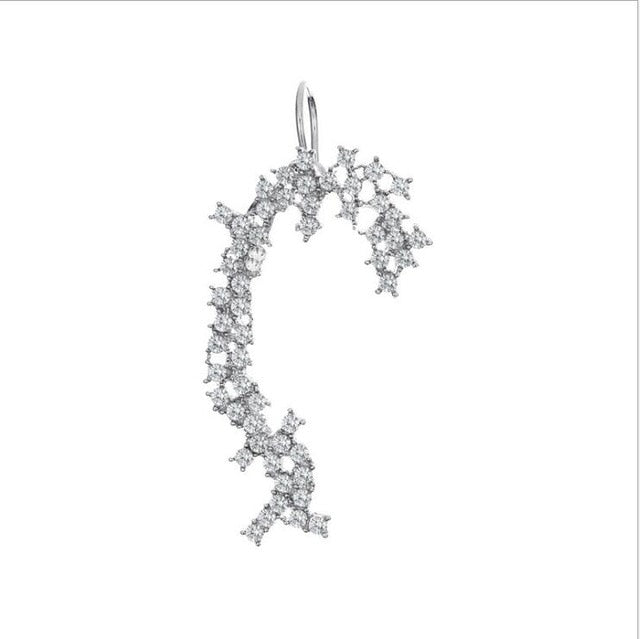 Bohemian Water Drop Crystal Rhinestone Elip Earrings