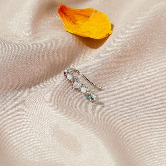 Bohemian Water Drop Crystal Rhinestone Elip Earrings