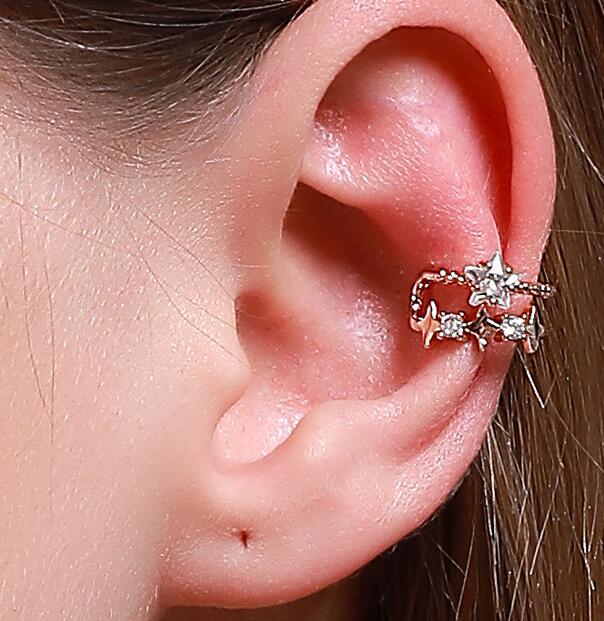 Bohemian Water Drop Crystal Rhinestone Elip Earrings
