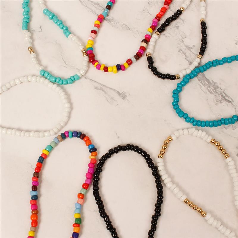 Bohemian Style Bead Decor Necklace